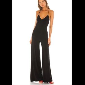 Norma Kamali Low Back Slip Jumpsuit Black Size S
